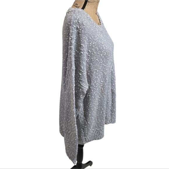 Andre by Unit Cozy Gray knotted Knit Sweater Plus Size 1X New - Picture 2 of 6